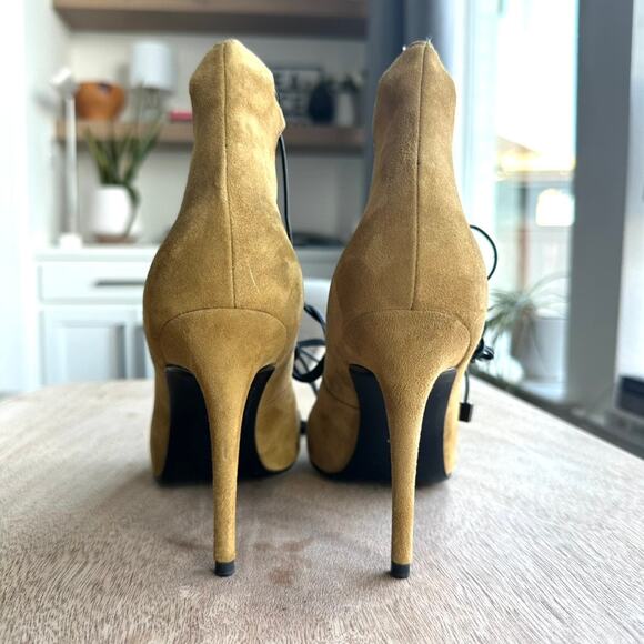 Pierre Hardy Lace-Up Suede Heels, Size 37, Unworn, Handmade in Italy - Picture 6 of 9